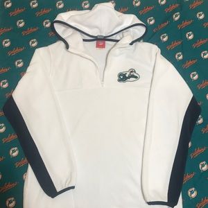 White Dolphins Pull Over Hoodie
